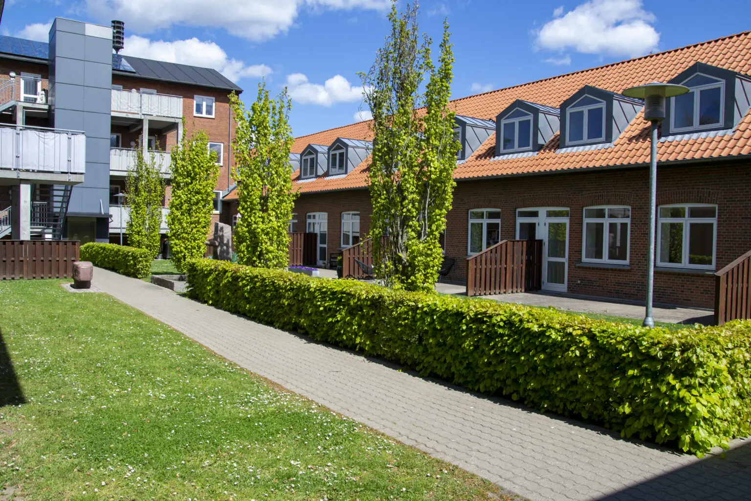 terasse og have bygning